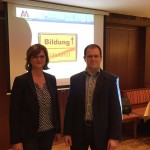 Karen Ende vom LIV Metall Bayern + Obermeister Christian Albersinger