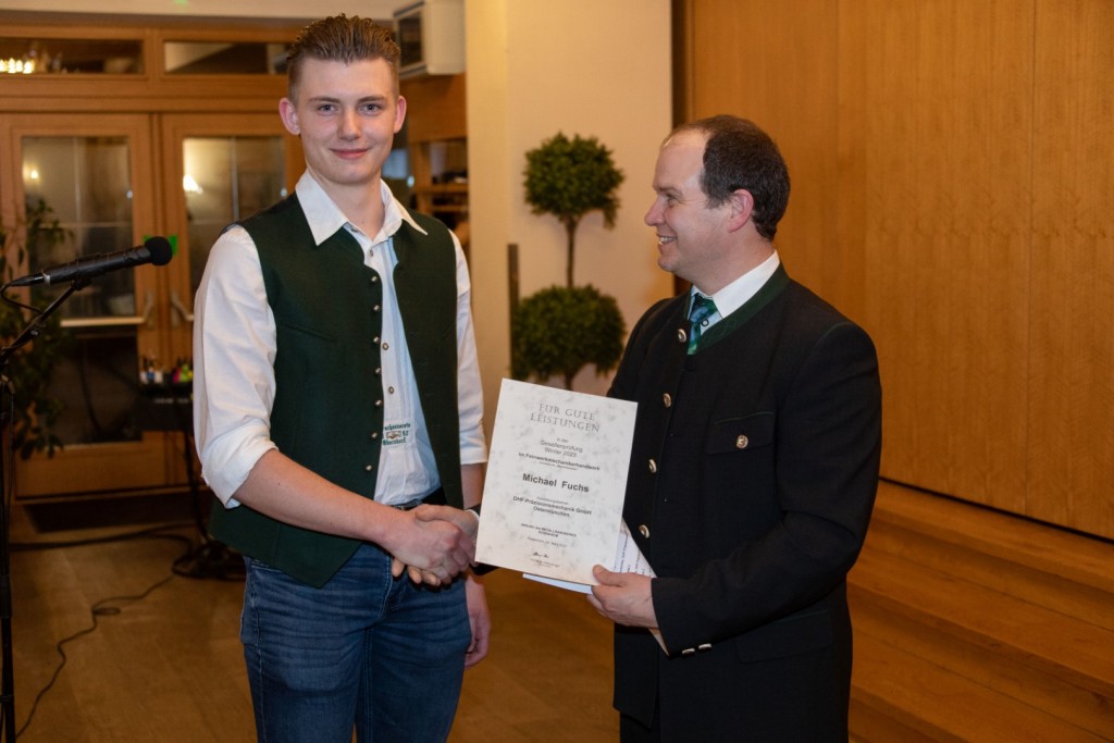 Ehrungen der Prüflinge.